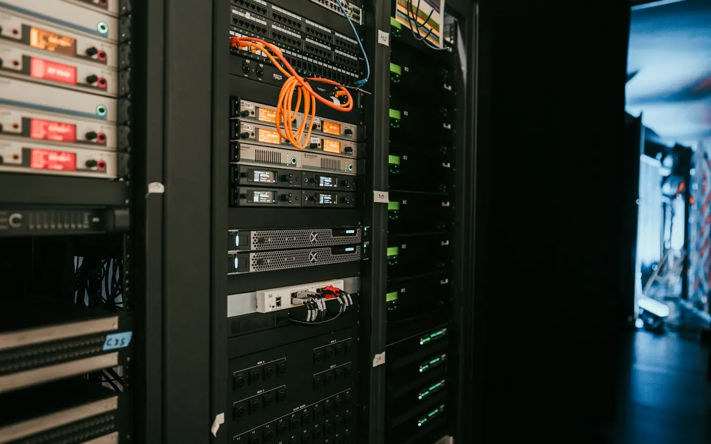Server racks and data infrastructure